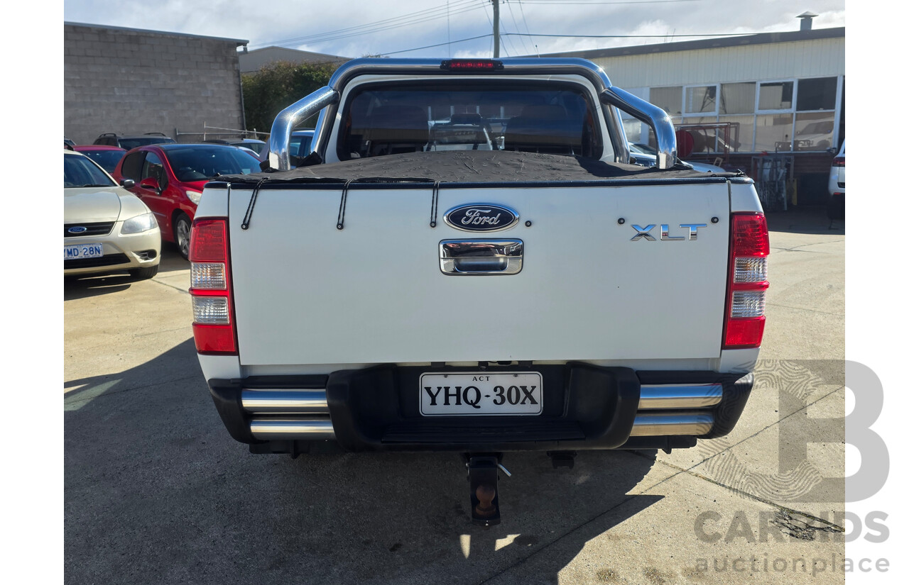 2/2007 Ford Ranger XLT (4x4) PJ Dual Cab P/Up White Turbo Diesel 3.0L