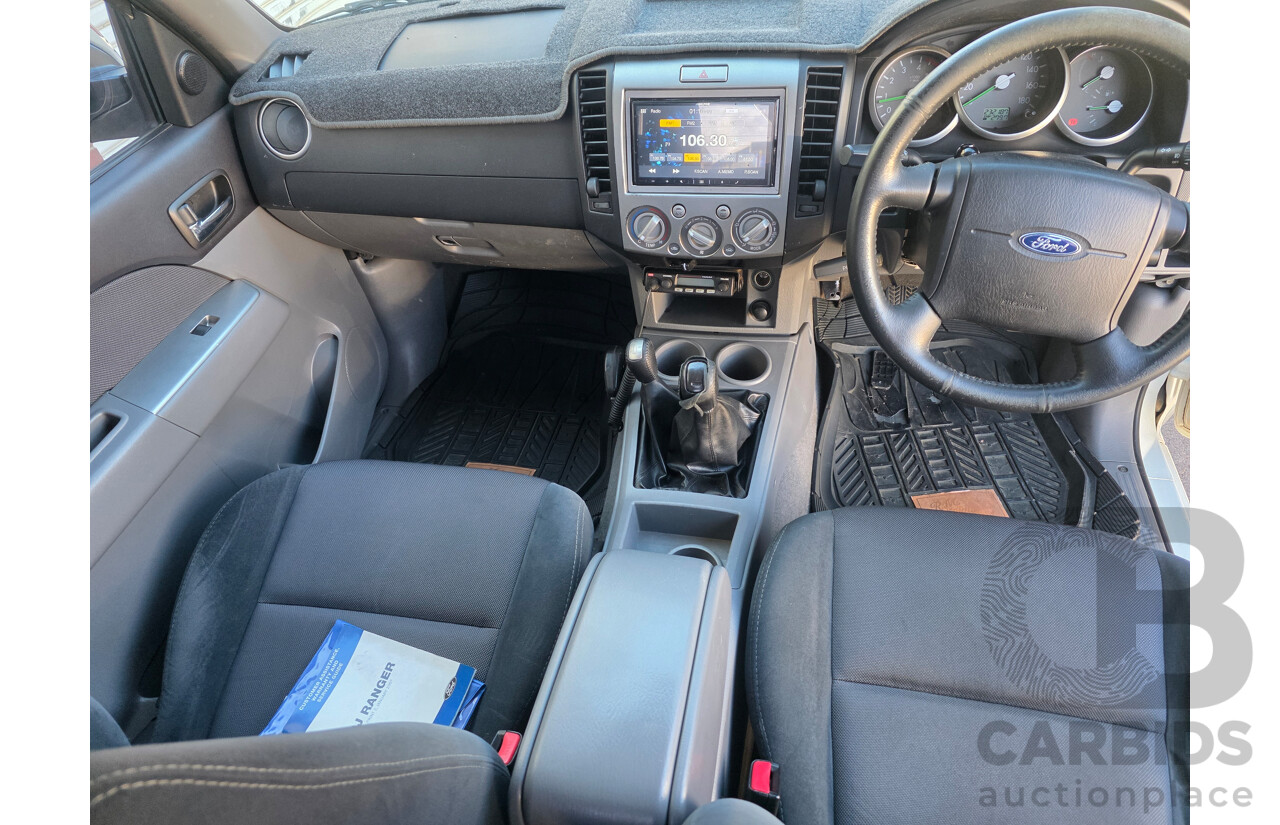 2/2007 Ford Ranger XLT (4x4) PJ Dual Cab P/Up White Turbo Diesel 3.0L