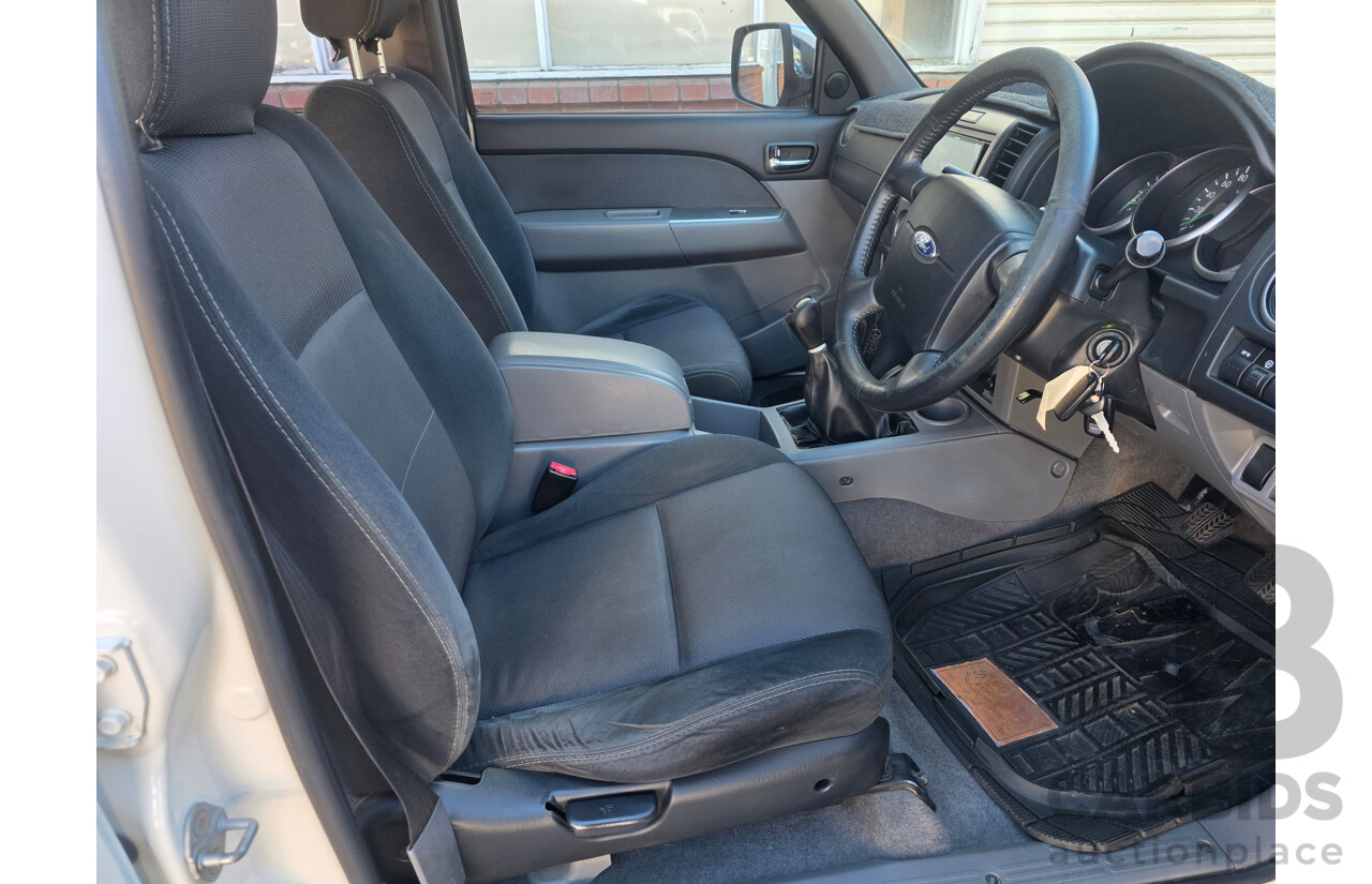 2/2007 Ford Ranger XLT (4x4) PJ Dual Cab P/Up White Turbo Diesel 3.0L