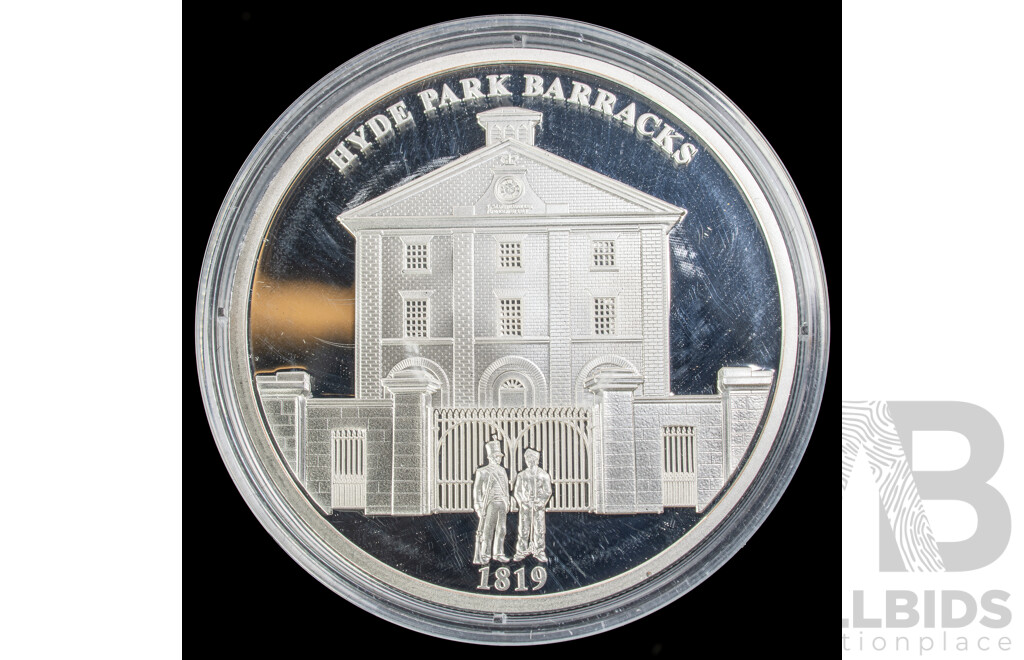 Eight Australian Macquarie Mint 225 Years of Sydney Silver Plated Coins
