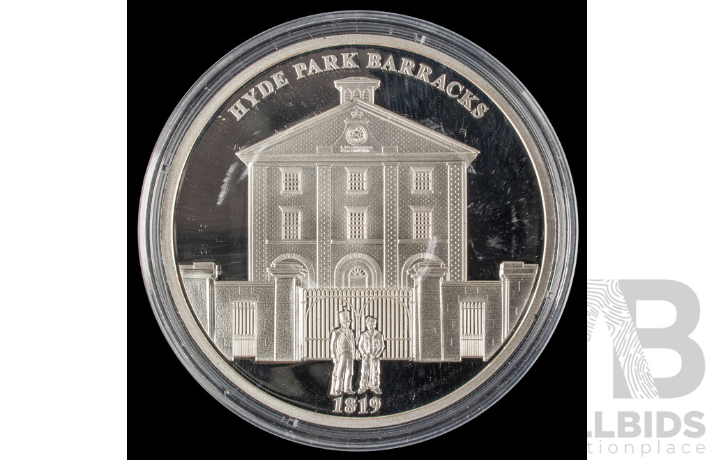 Eight Australian Macquarie Mint 225 Years of Sydney Silver Plated Coins