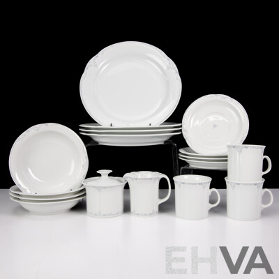 Vintage German Arzberg Porcelain 17 Piece Dinner Set