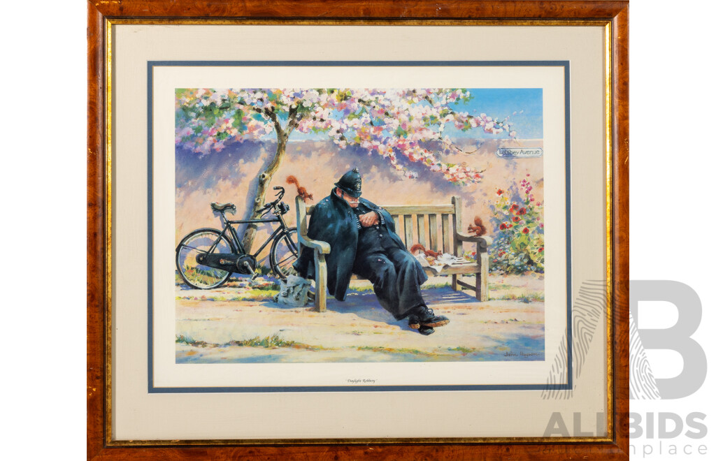 John Haysom, (20th Century, British), Daylight Robbery, Quality Reproduction Print of Original, 52 x 61 cm (frame)