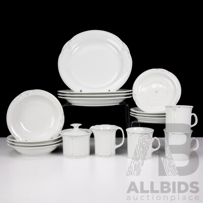 Vintage German Arzberg Porcelain 17 Piece Dinner Set