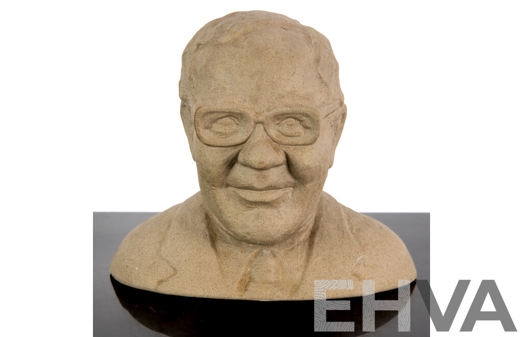 Vintage Danish "Savings Man of the Year 1975: Poul Hartling" Bikuben Money Box by Soholm Ceramics