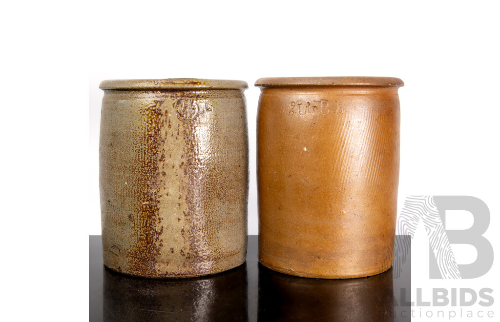 Two Mid Century Pottery Wine Coolers