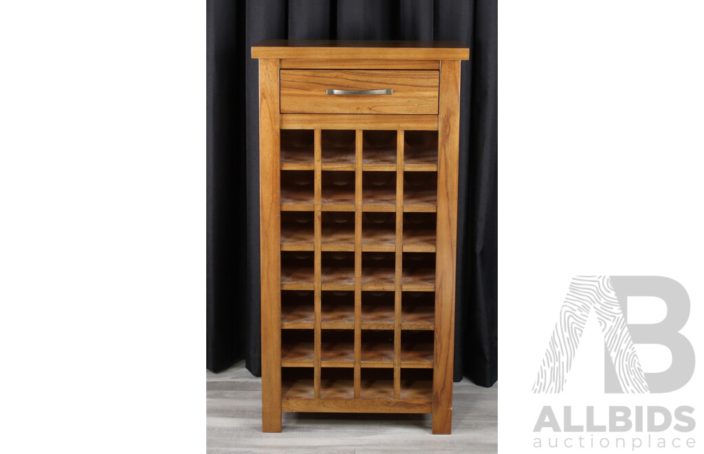 Modern Timber Wine Cabinet