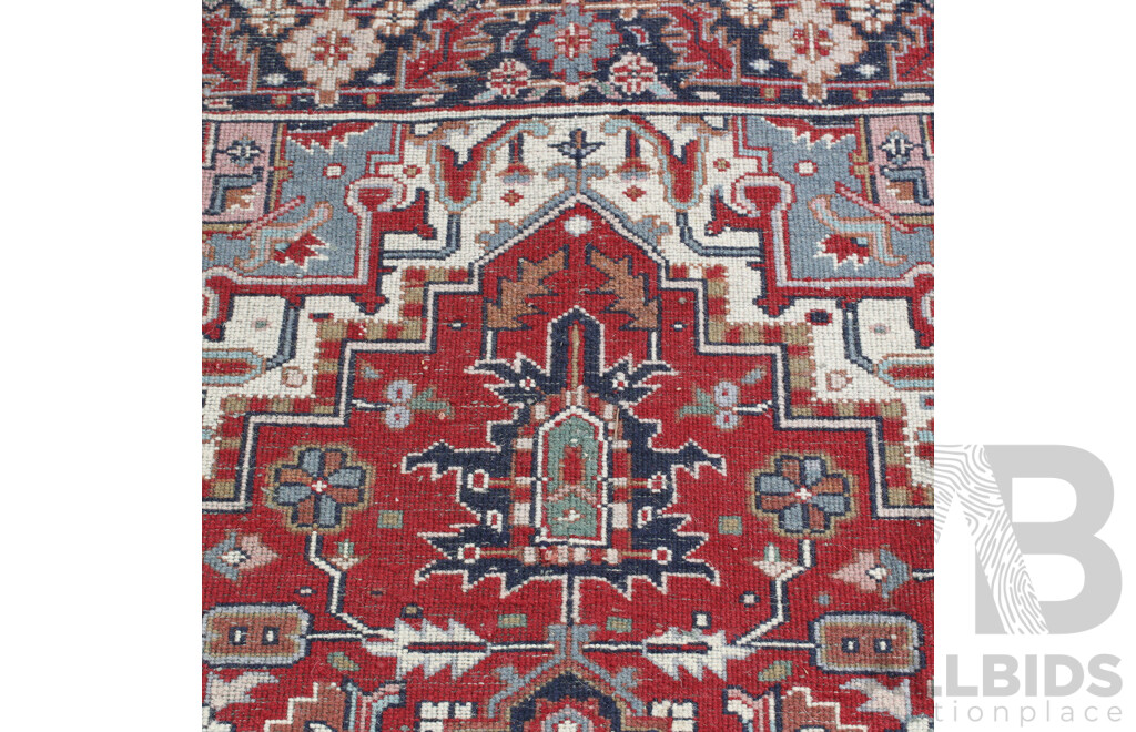 Vintage Hand Knotted Persian Wool Runner