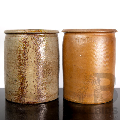 Two Mid Century Pottery Wine Coolers