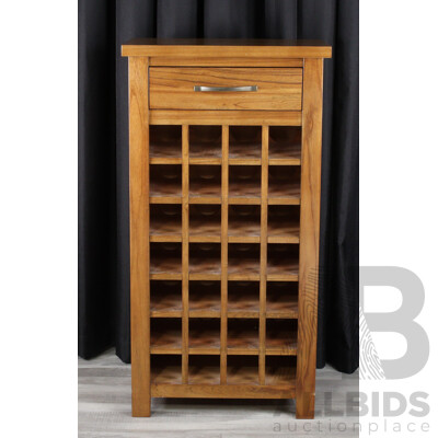 Modern Timber Wine Cabinet