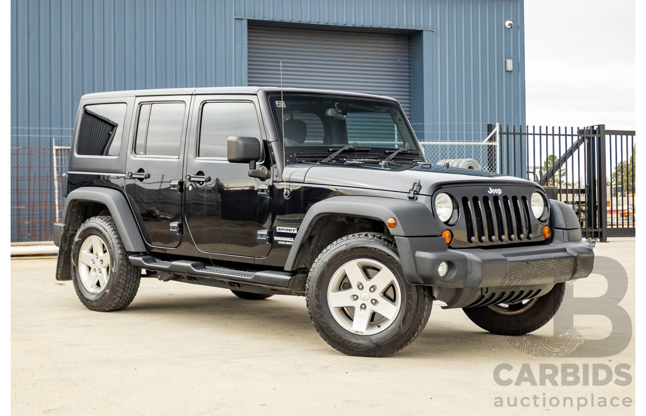 5/2013 Jeep Wrangler Unlimited Sport (4x4) JK MY13 4d Hardtop/Softtop Black 3.6L