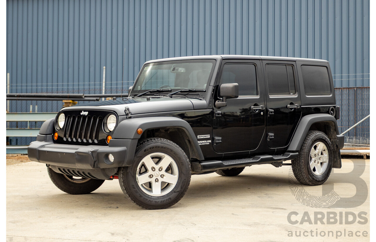 5/2013 Jeep Wrangler Unlimited Sport (4x4) JK MY13 4d Hardtop/Softtop Black 3.6L
