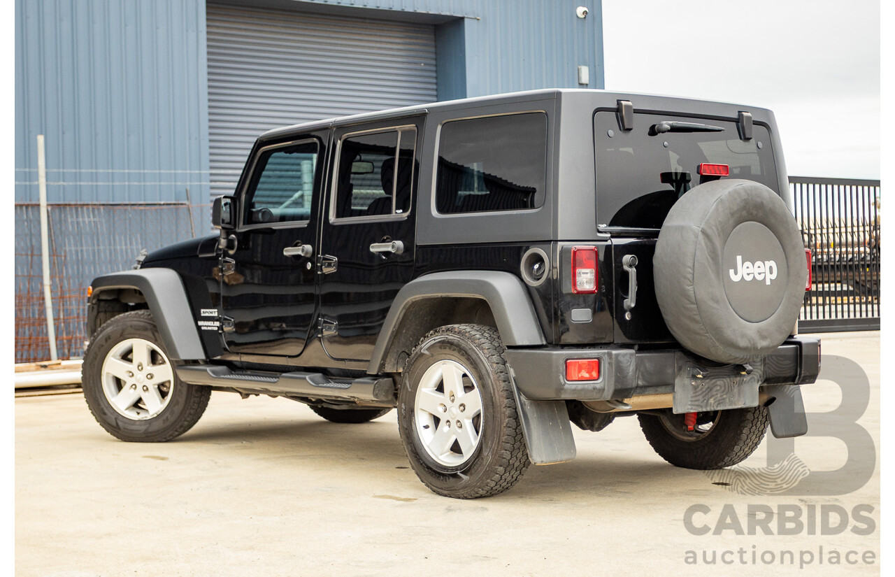 5/2013 Jeep Wrangler Unlimited Sport (4x4) JK MY13 4d Hardtop/Softtop Black 3.6L