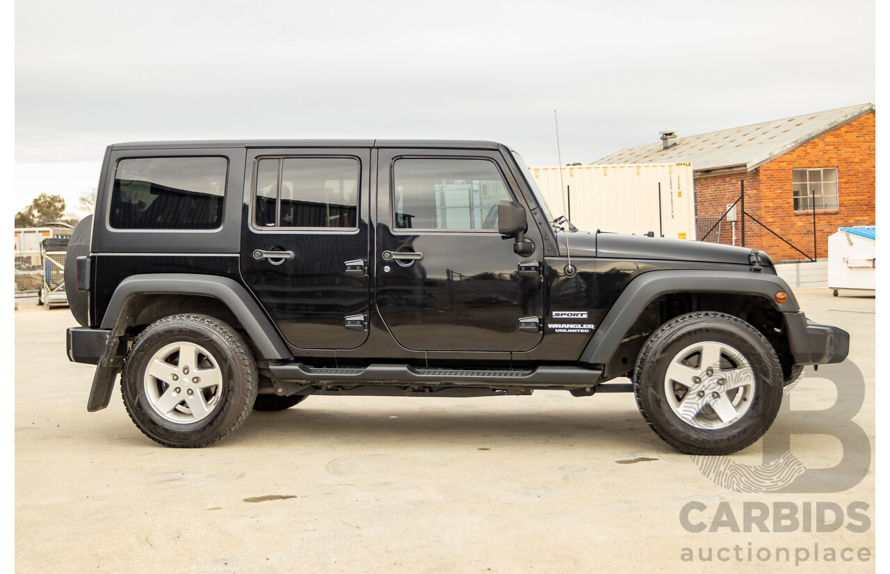 5/2013 Jeep Wrangler Unlimited Sport (4x4) JK MY13 4d Hardtop/Softtop Black 3.6L