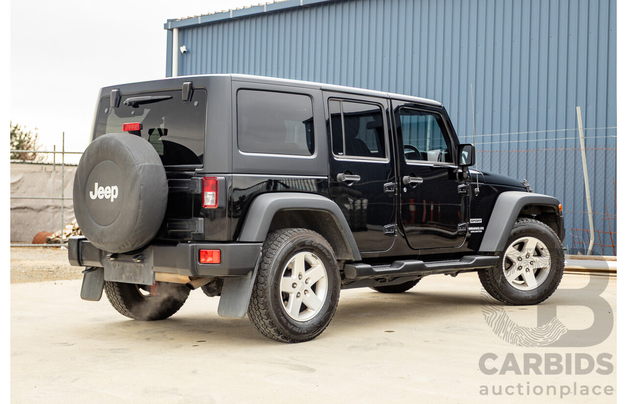 5/2013 Jeep Wrangler Unlimited Sport (4x4) JK MY13 4d Hardtop/Softtop Black 3.6L