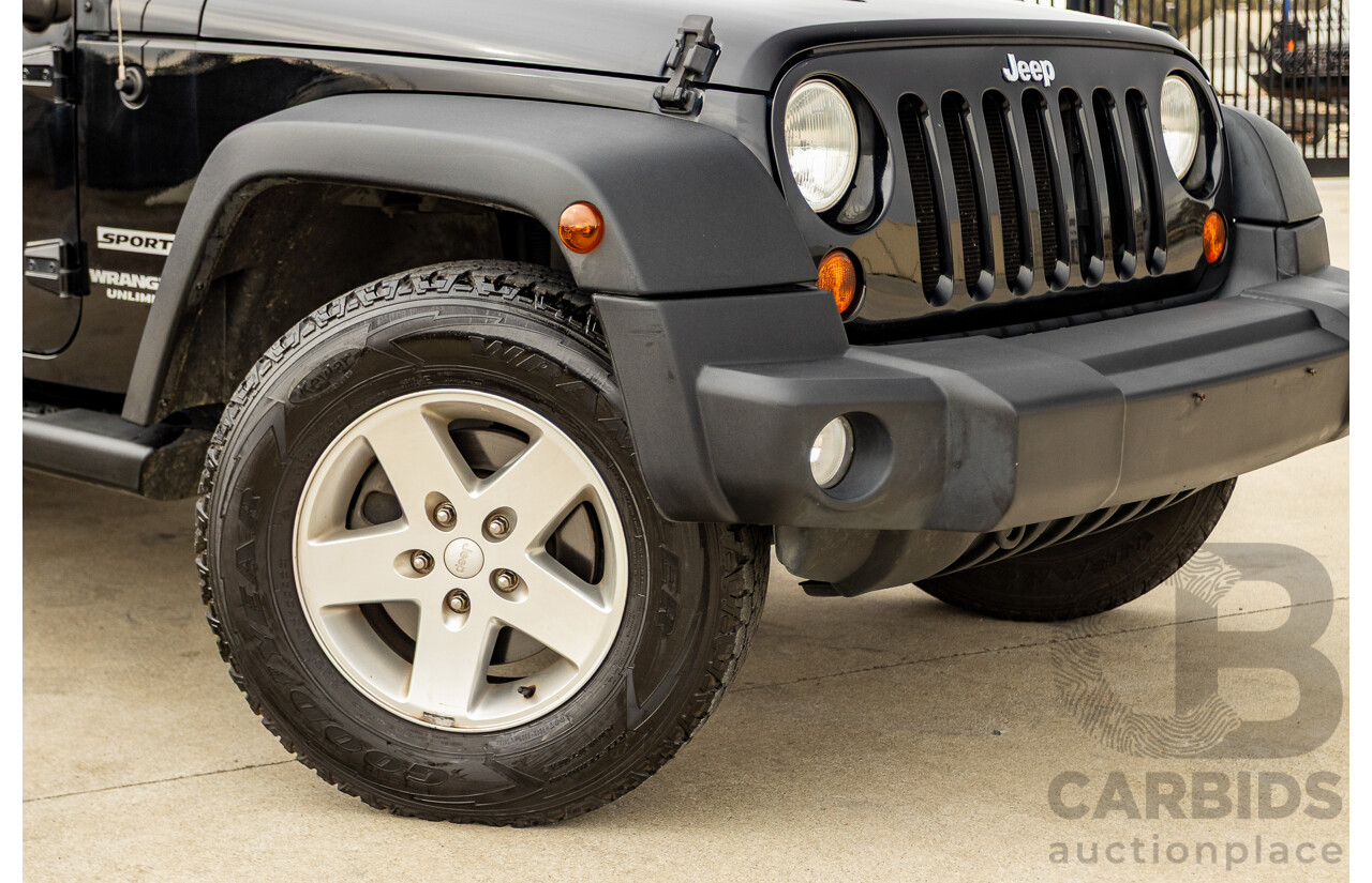 5/2013 Jeep Wrangler Unlimited Sport (4x4) JK MY13 4d Hardtop/Softtop Black 3.6L