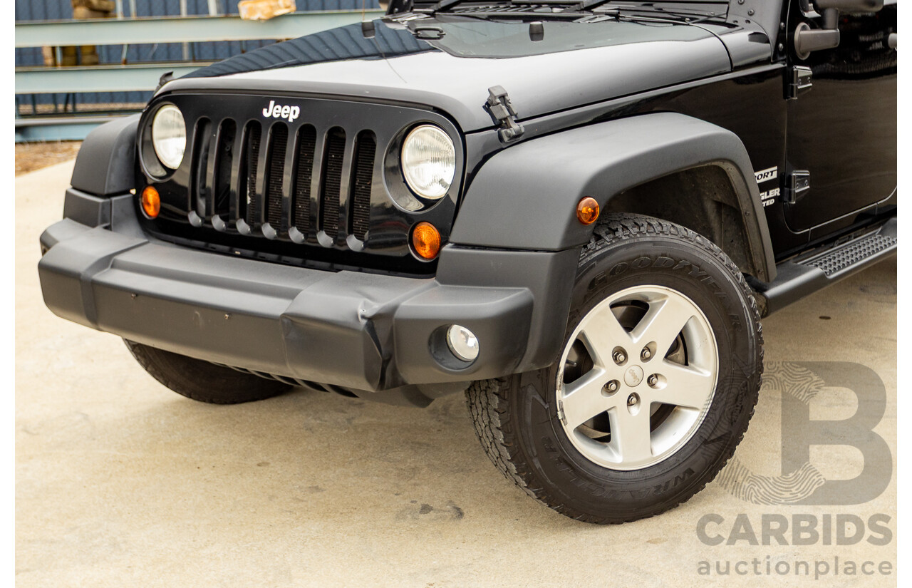 5/2013 Jeep Wrangler Unlimited Sport (4x4) JK MY13 4d Hardtop/Softtop Black 3.6L