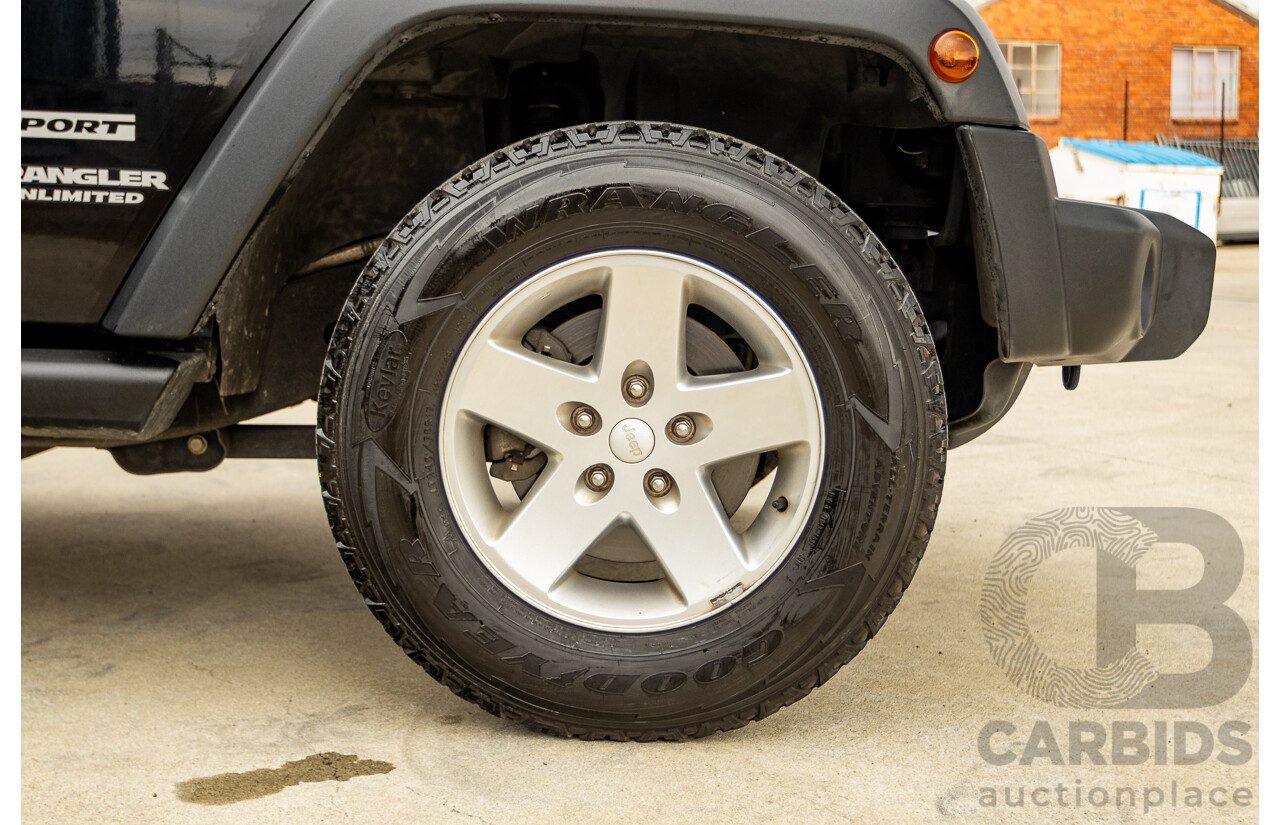 5/2013 Jeep Wrangler Unlimited Sport (4x4) JK MY13 4d Hardtop/Softtop Black 3.6L
