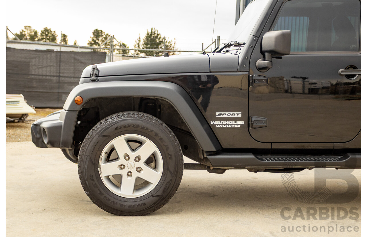 5/2013 Jeep Wrangler Unlimited Sport (4x4) JK MY13 4d Hardtop/Softtop Black 3.6L