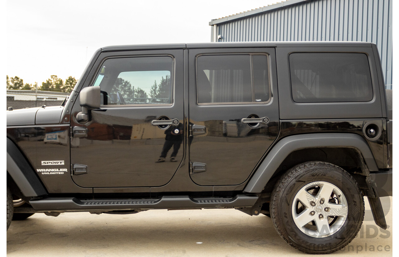 5/2013 Jeep Wrangler Unlimited Sport (4x4) JK MY13 4d Hardtop/Softtop Black 3.6L