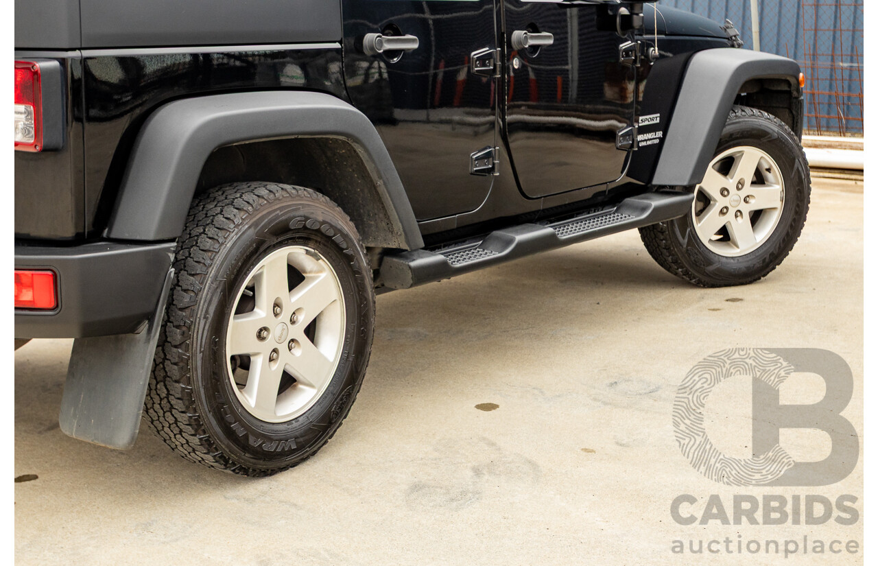 5/2013 Jeep Wrangler Unlimited Sport (4x4) JK MY13 4d Hardtop/Softtop Black 3.6L