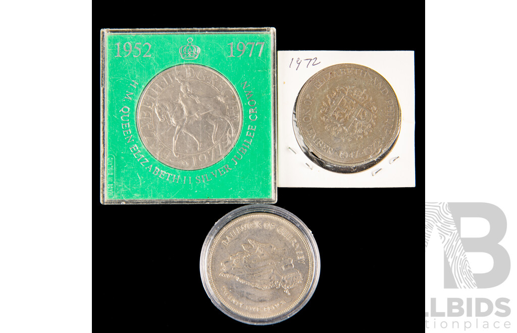 UK 1972 1977 1977 UNC crowns.