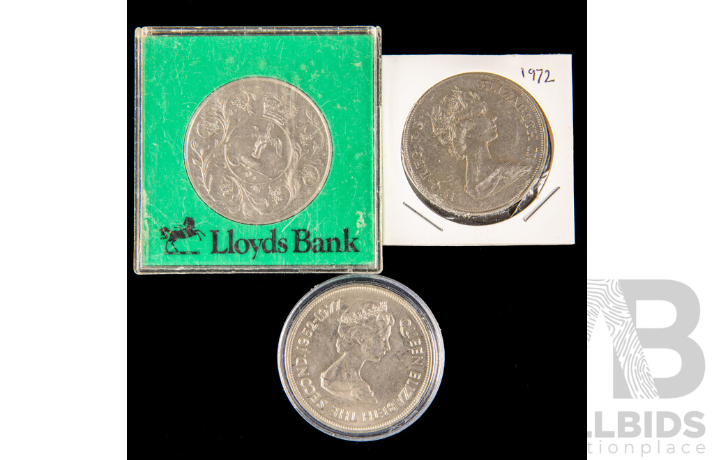UK 1972 1977 1977 UNC crowns.