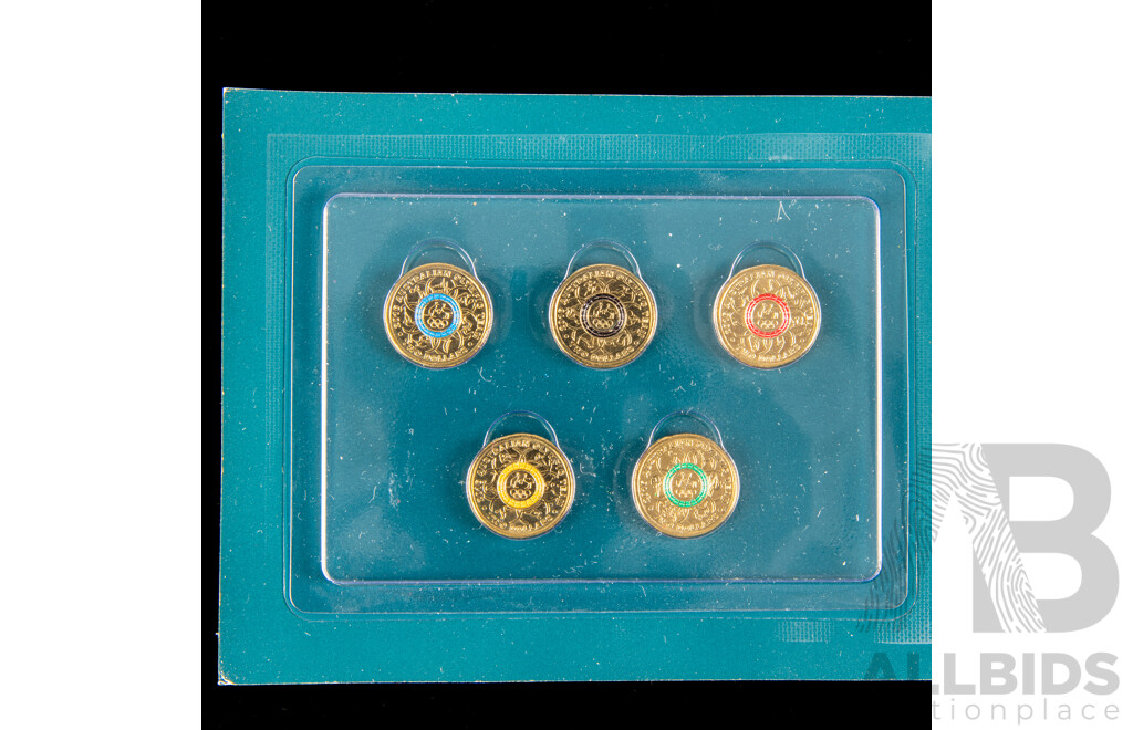 Six Australian 2016 two dollar coins. Rio games.