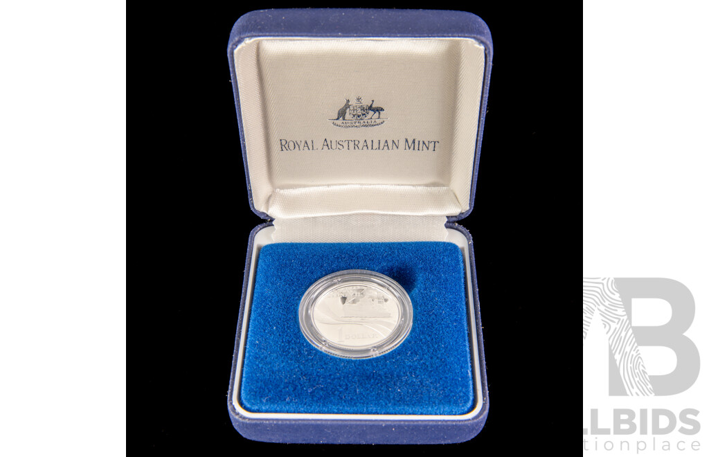Australian 2000 Silver proof one dollar coin. HMAS Sydney 2 anniversary of sinking