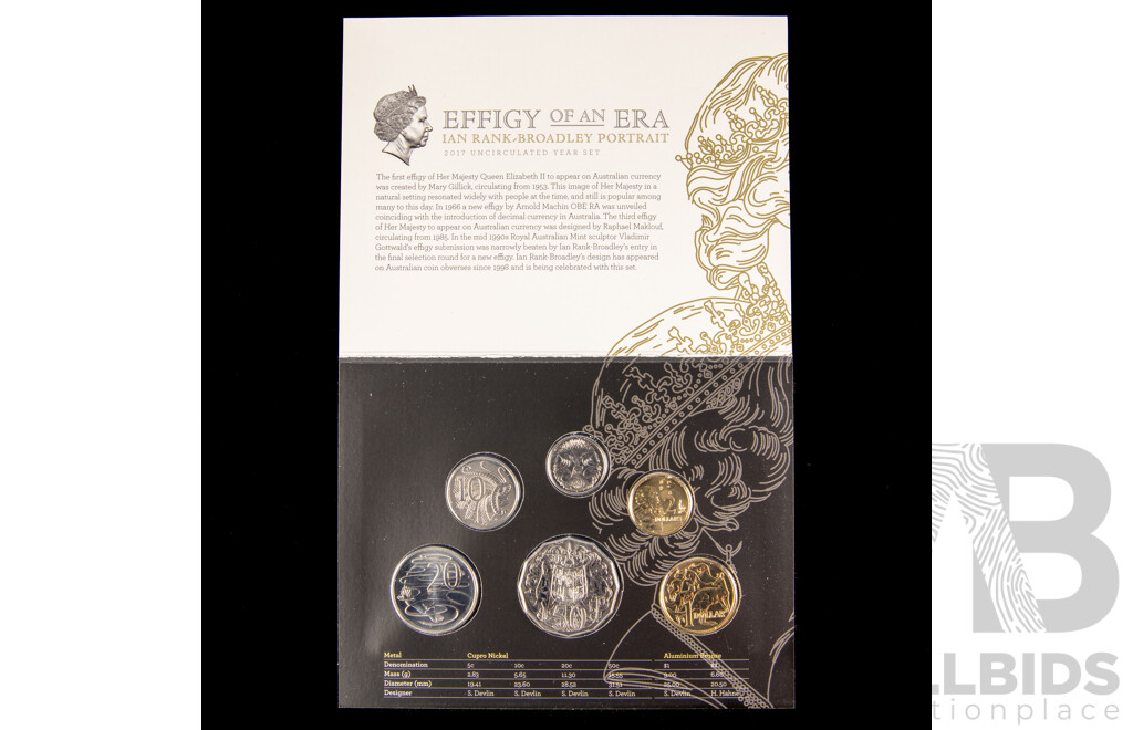 Australian 2017 six coin set 