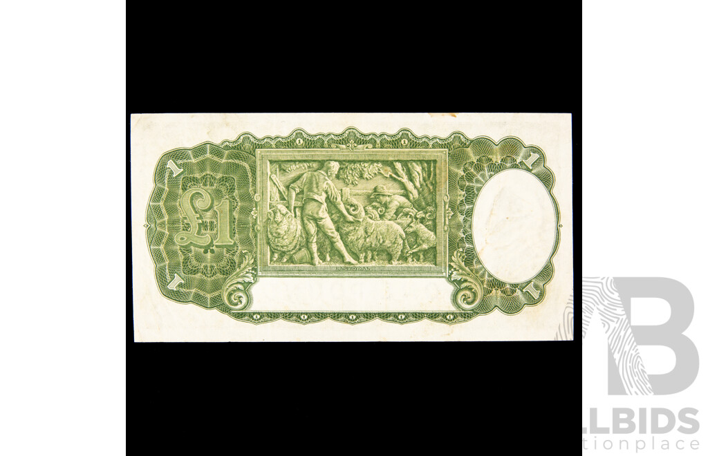 Australian 1942 Armitage McFarlane one pound note, K10 281149, R30a.