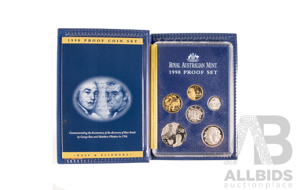 Australian 1997 and 1998 PROOF coin sets.