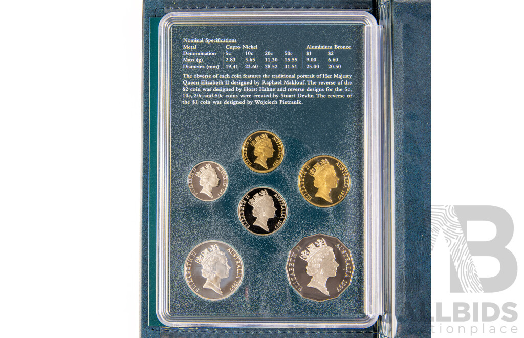 Australian 1997 and 1998 PROOF coin sets.