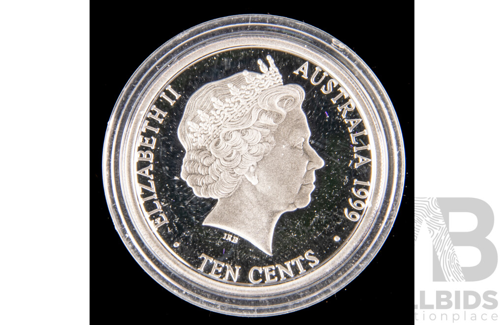 Australian 1930 Penny. 99.9 PROOF silver from 1999 RAM Masterpiece set