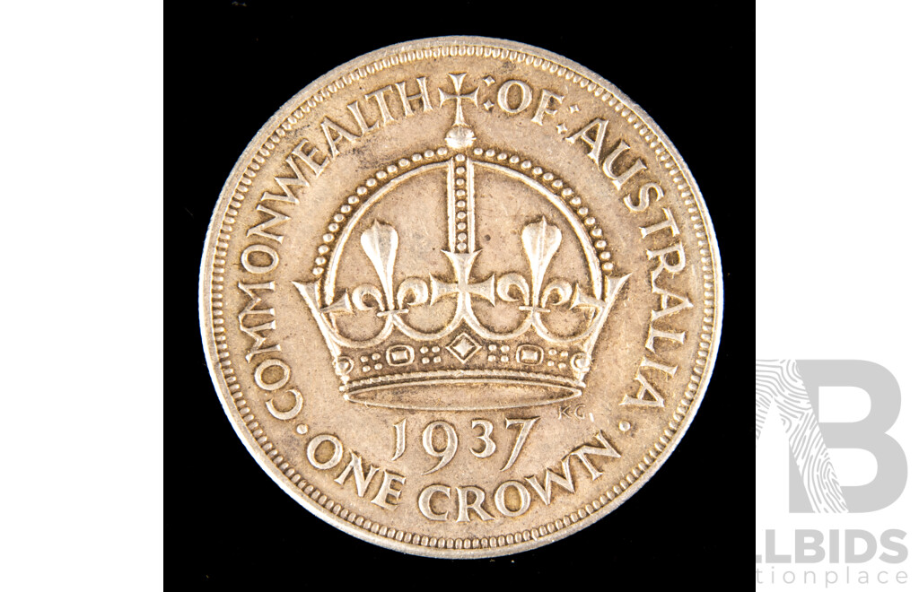 Australian 1937 Silver Crown