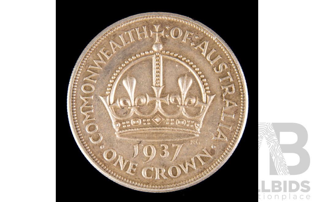 Australian 1937 Silver Crown