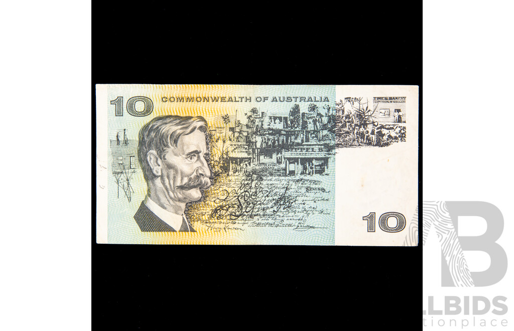 Australian 1966 Ten Dollar VF Coombs/Wilson STAR Note.