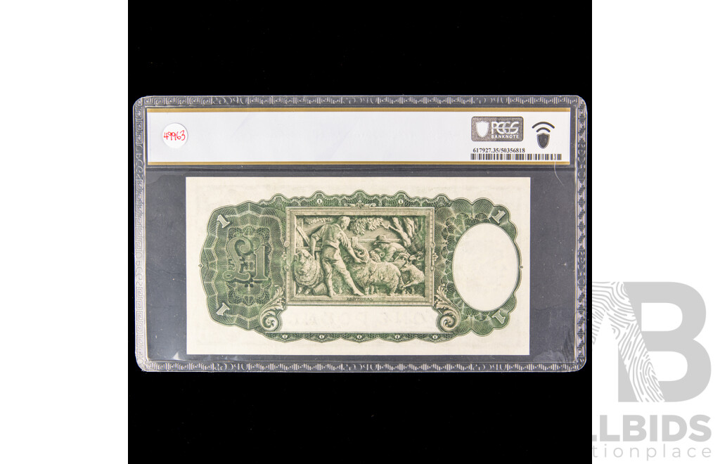 Australian 1933 Riddle Sheehan One pound note, L85 002841, Choice VF.