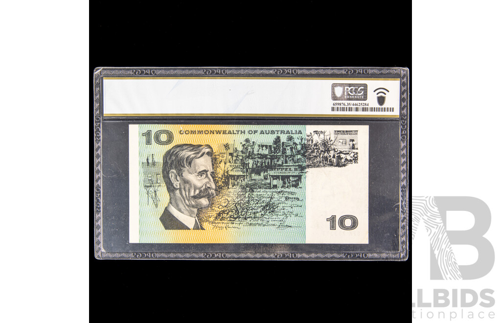 Australian 1966 ten dollar note Coombs Randall SFK 233317. Choice VF.