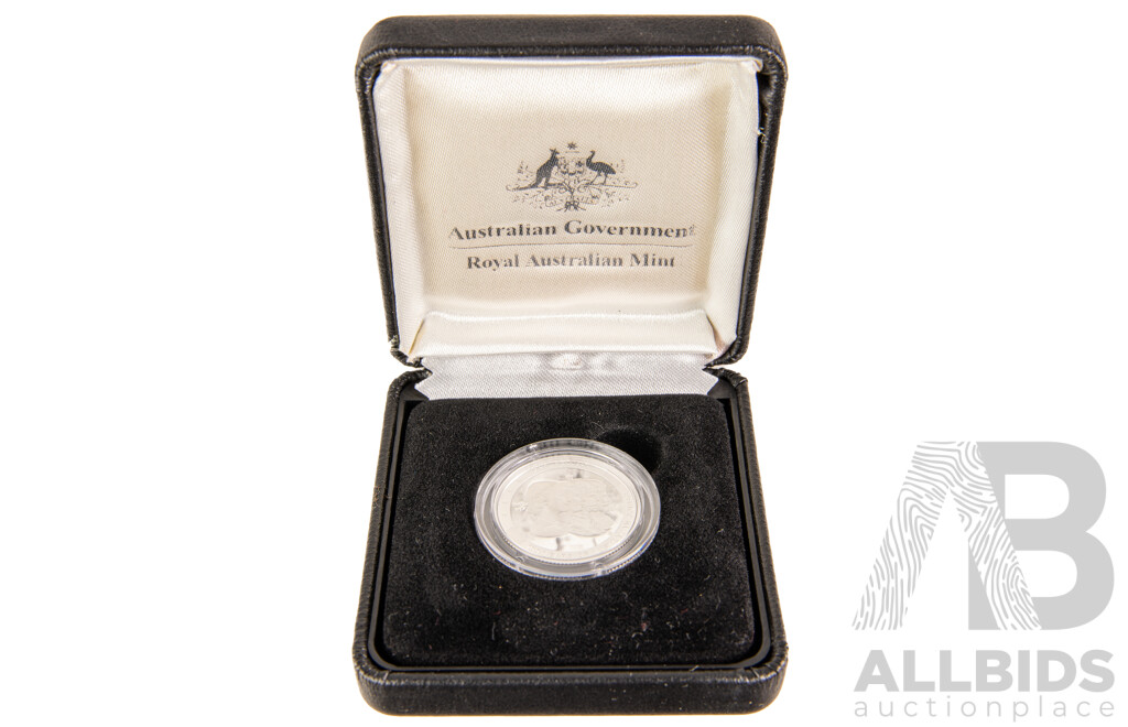 Australian 2010 Coinage fine silver prof one dollar coin