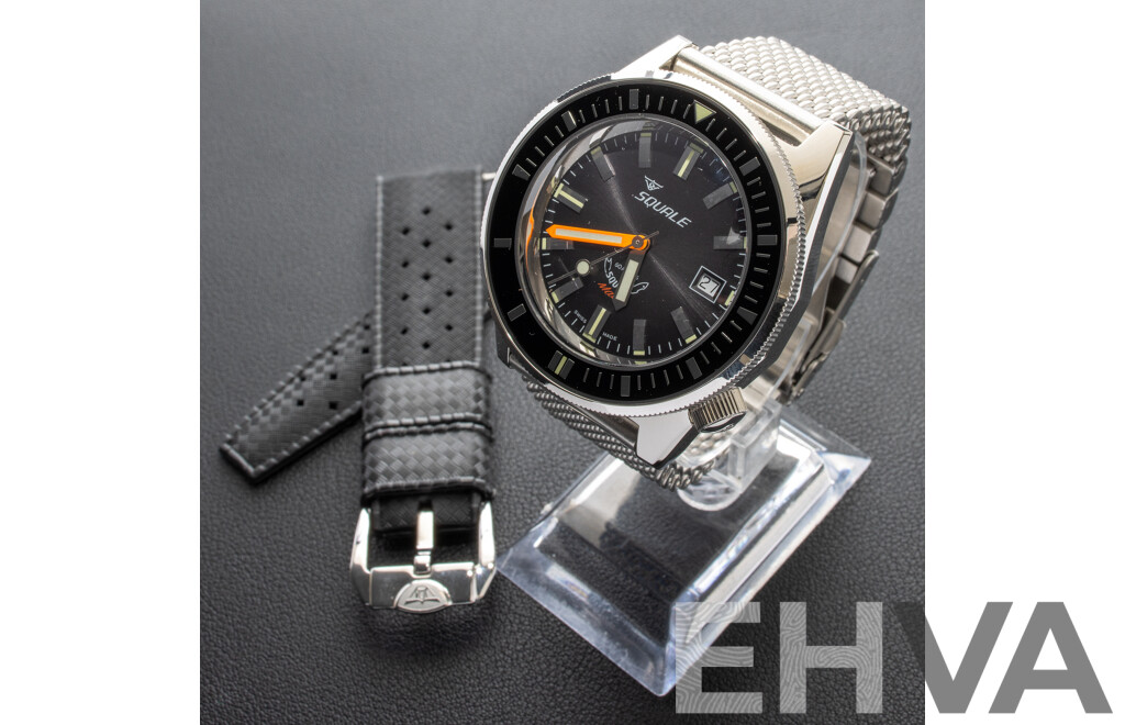 Squale 44mm Matic 600m Diver Watch, Model MATICXSA.ME22