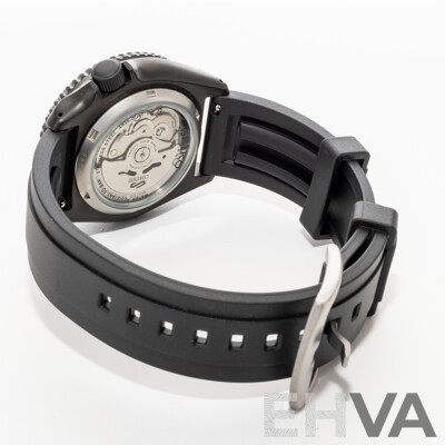 Seiko 42.5mm 5 Sports 'Street Style' Blackout Watch, Model SBSA025