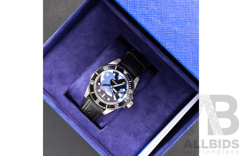 Squale 42mm 1545 Series Dive Watch, Model Y1545SILVE.HT