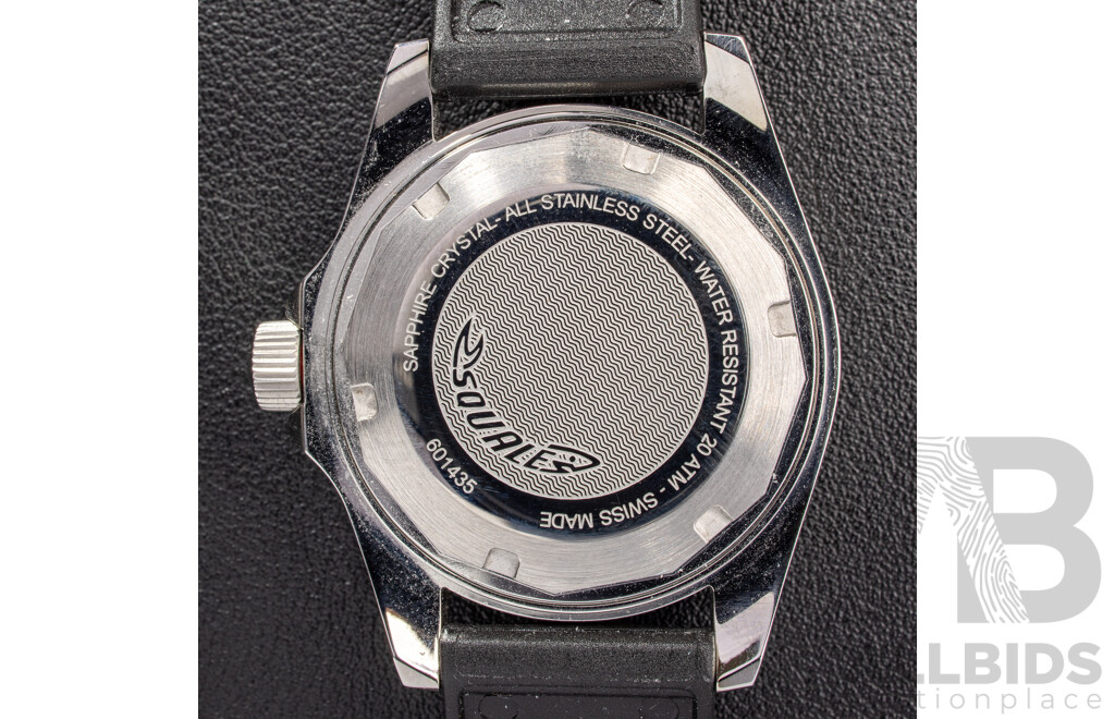 Squale 42mm 1545 Series Dive Watch, Model Y1545SILVE.HT