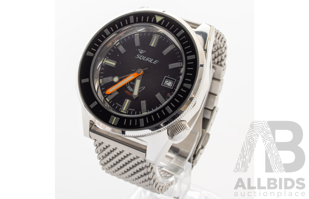 Squale 44mm Matic 600m Diver Watch, Model MATICXSA.ME22