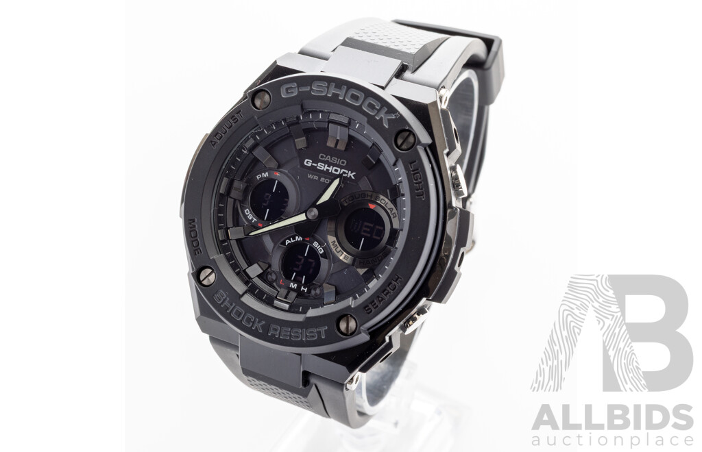 G-Shock 52.4mm GST-S100 Series Watch, Model GST-S100G-1B
