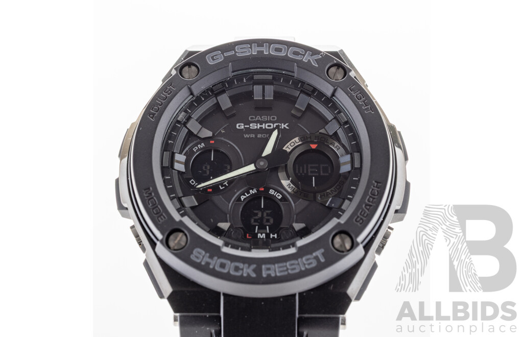 G-Shock 52.4mm GST-S100 Series Watch, Model GST-S100G-1B