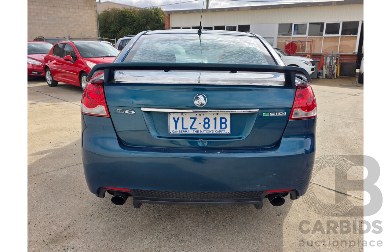 4/2012 Holden Commodore SV6 VE II MY12 4d Sedan Green 3.6L