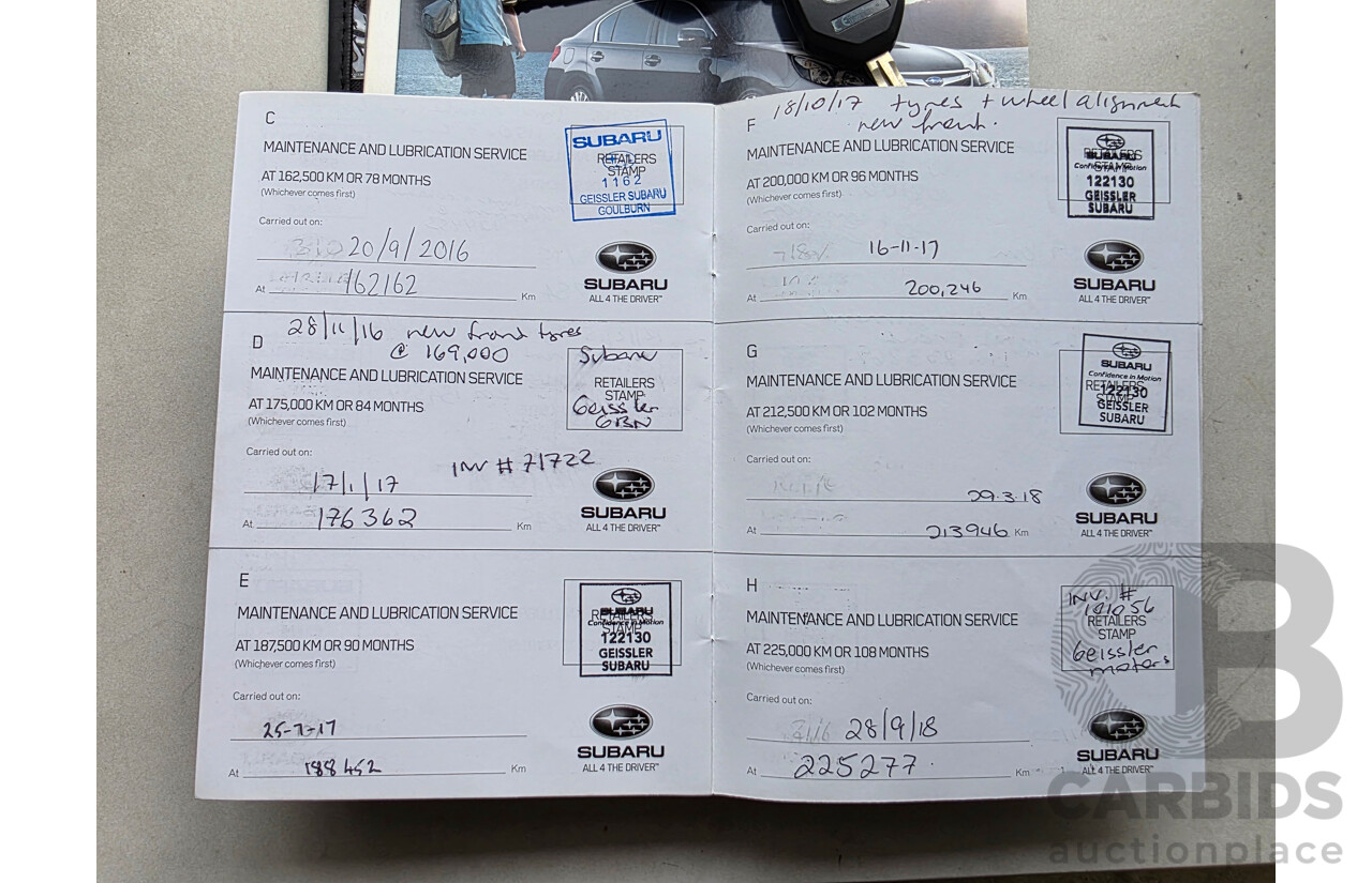 6/2012 Subaru Impreza 2.0i-S (awd) MY12 5d Hatchback Silver 2.0L