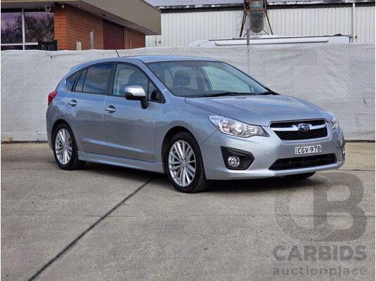 6/2012 Subaru Impreza 2.0i-S (awd) MY12 5d Hatchback Silver 2.0L